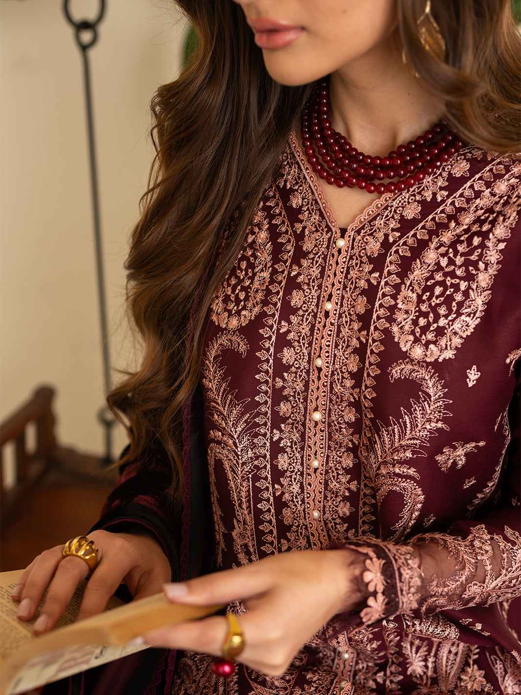 Bin Ilyas | Olivia Embroidered Winter 24 | 523 - A