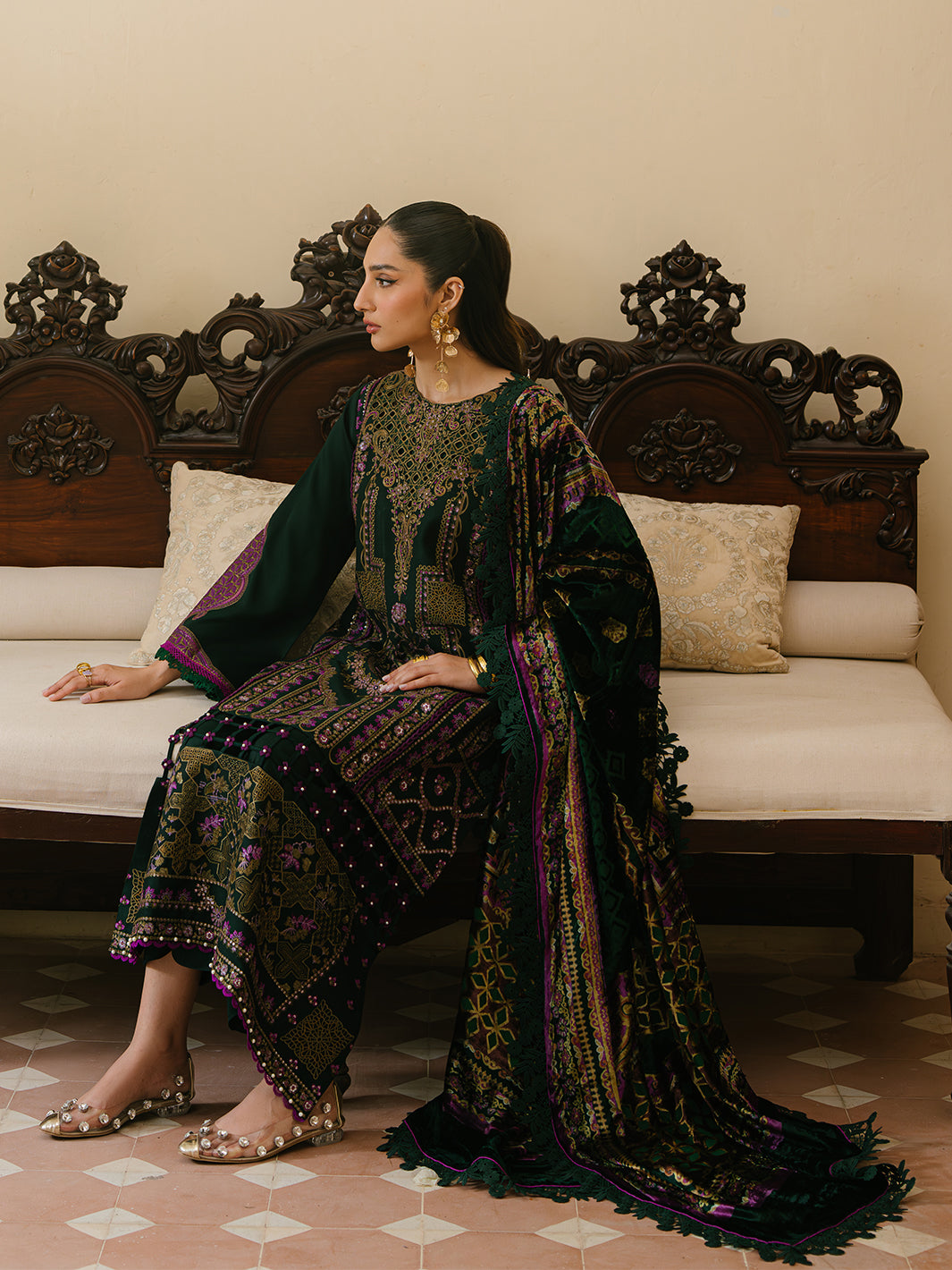 Bin Ilyas | Olivia Embroidered Winter 24 | 521 - A