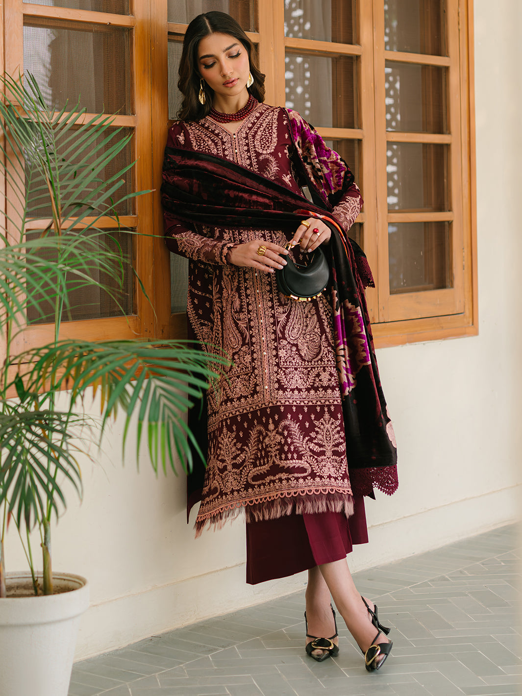 Bin Ilyas | Olivia Embroidered Winter 24 | 523 - A