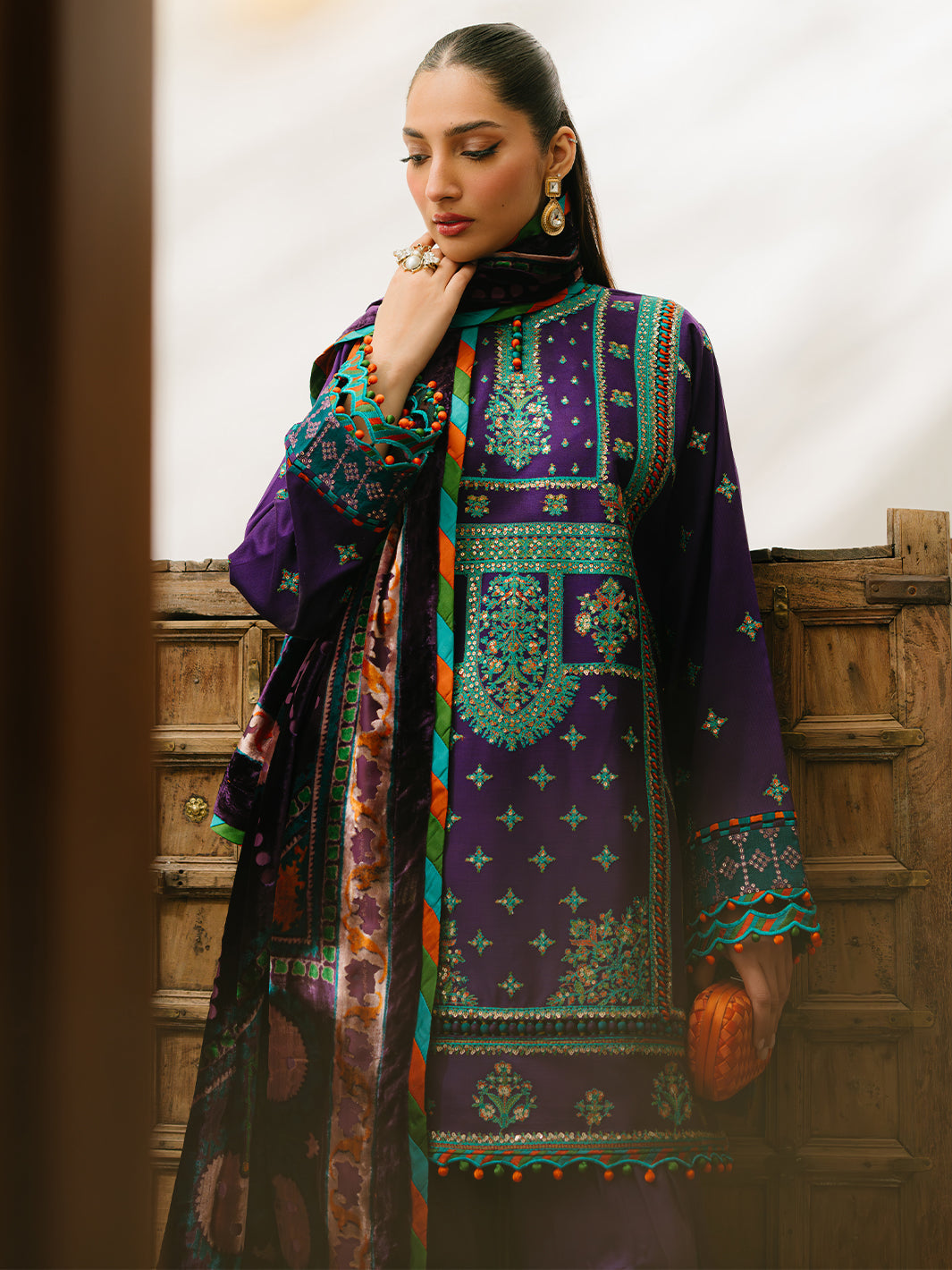 Bin Ilyas | Olivia Embroidered Winter 24 | 524 - B