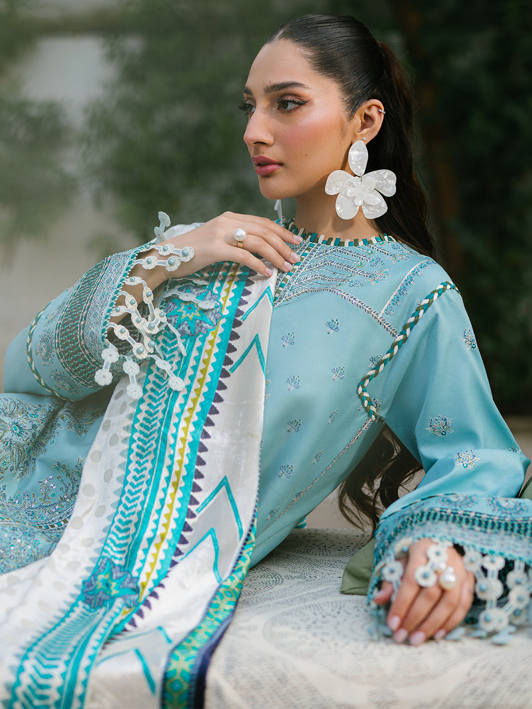Bin Ilyas | Olivia Embroidered Winter 24 | 525 - A