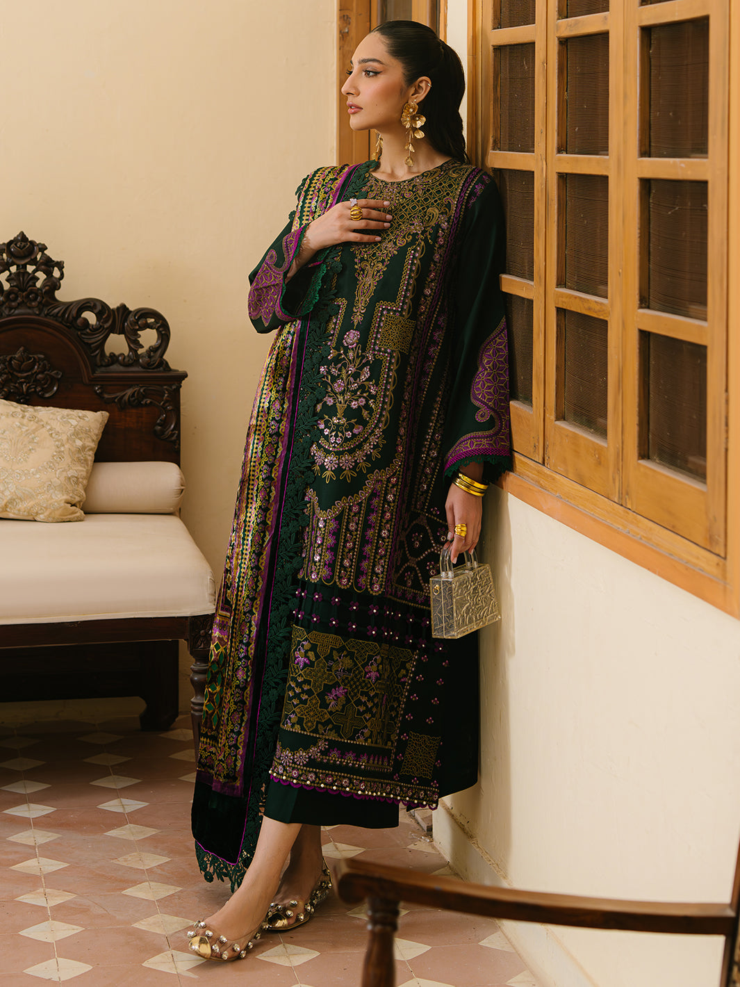 Bin Ilyas | Olivia Embroidered Winter 24 | 521 - A