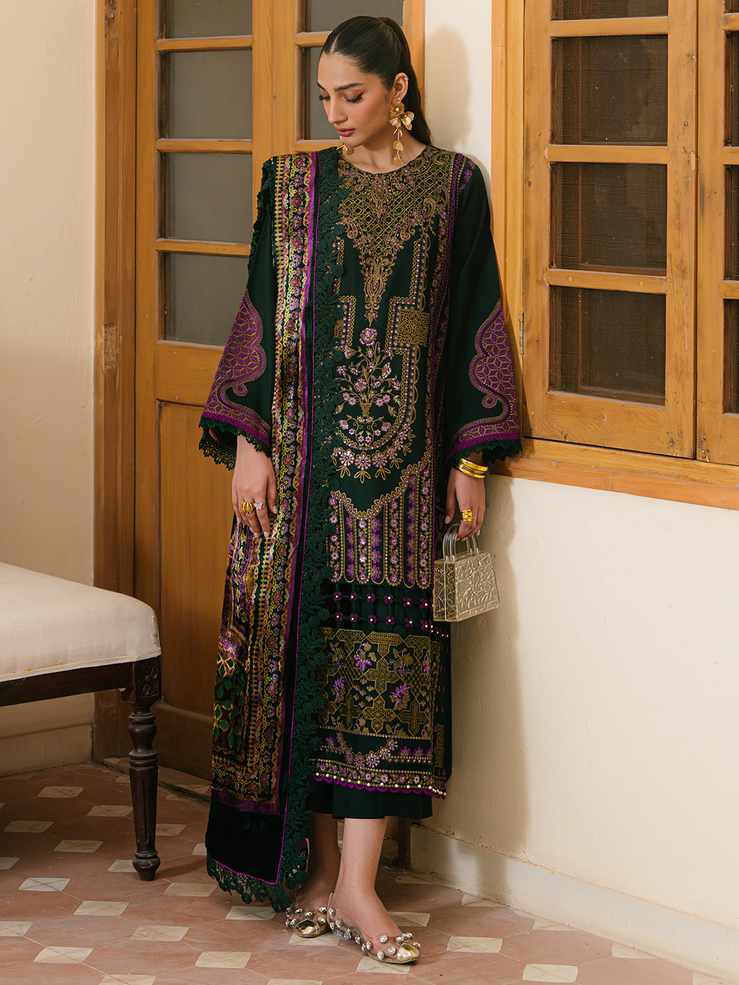Bin Ilyas | Olivia Embroidered Winter 24 | 521 - A