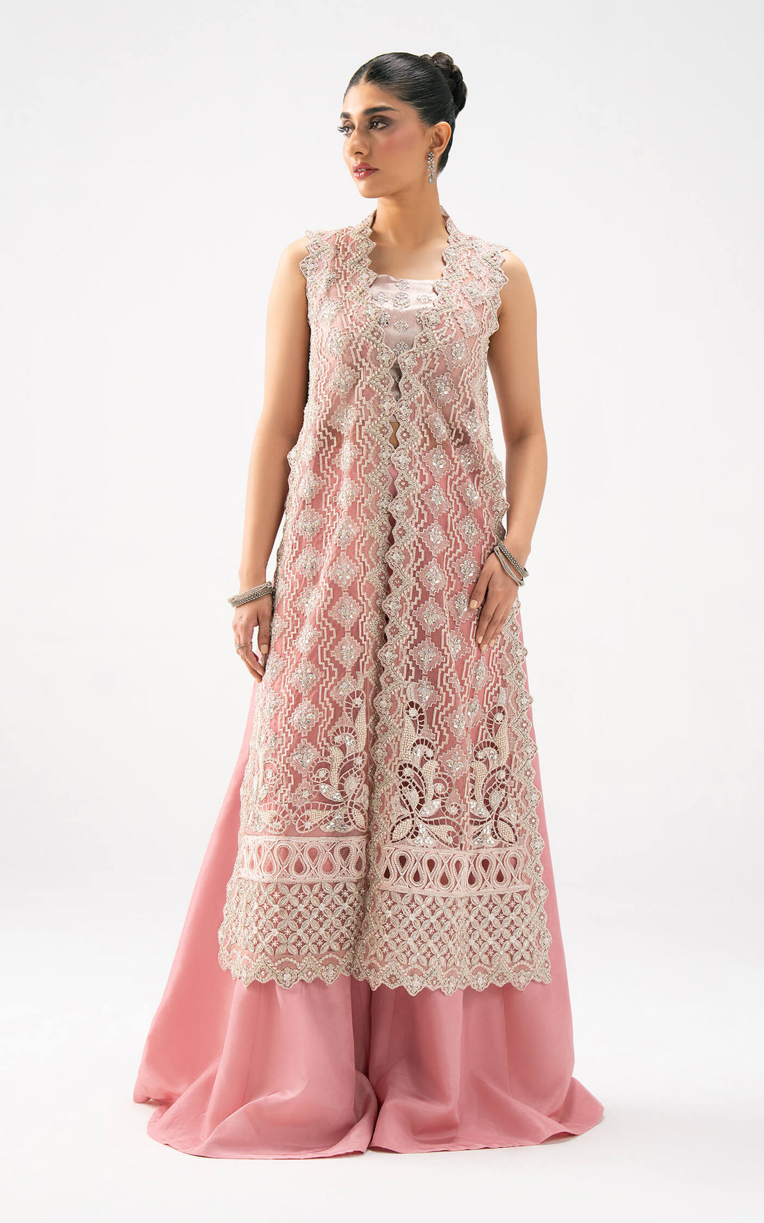 Asifa and Nabeel | Lyle Luxury Formals 25 | Blush Reverie Ensemble - Official Asifa and Nabeel - Agha Fabrics UK