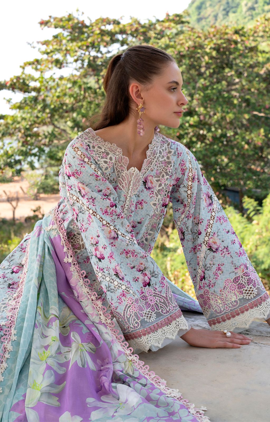 AJR Couture | Printakari Lawn 25 | Charlotte - Official AJR Couture - Agha Fabrics UK