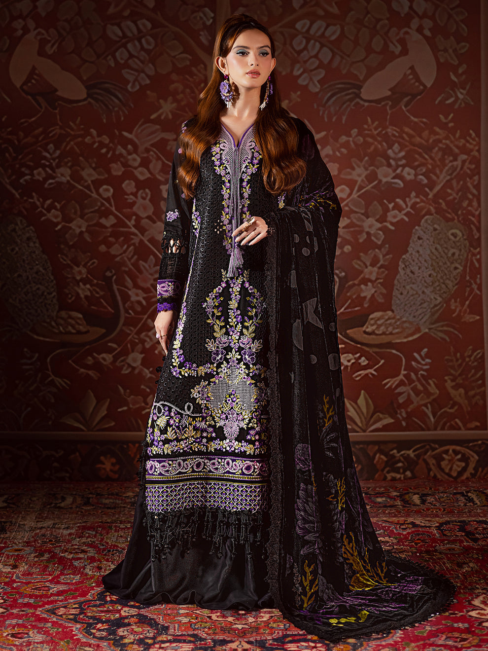 Mahnur | Amelia Luxury Winter 25 | CK-001 Kotrai - Official Mahnur - Agha Fabrics UK
