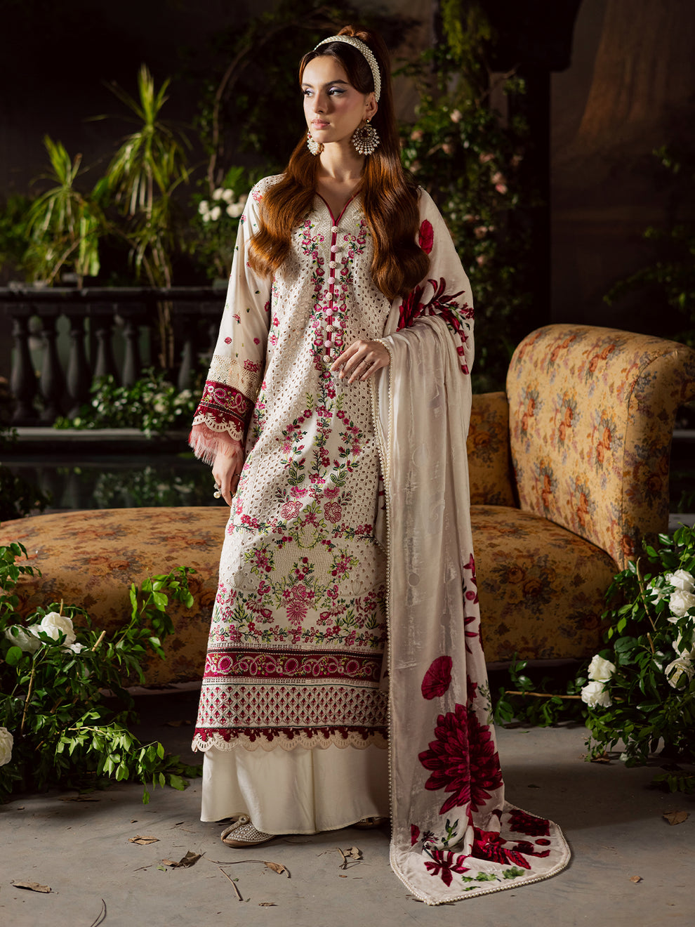 Mahnur | Amelia Luxury Winter 25 | CK-002 Kotrai - Official Mahnur - Agha Fabrics UK
