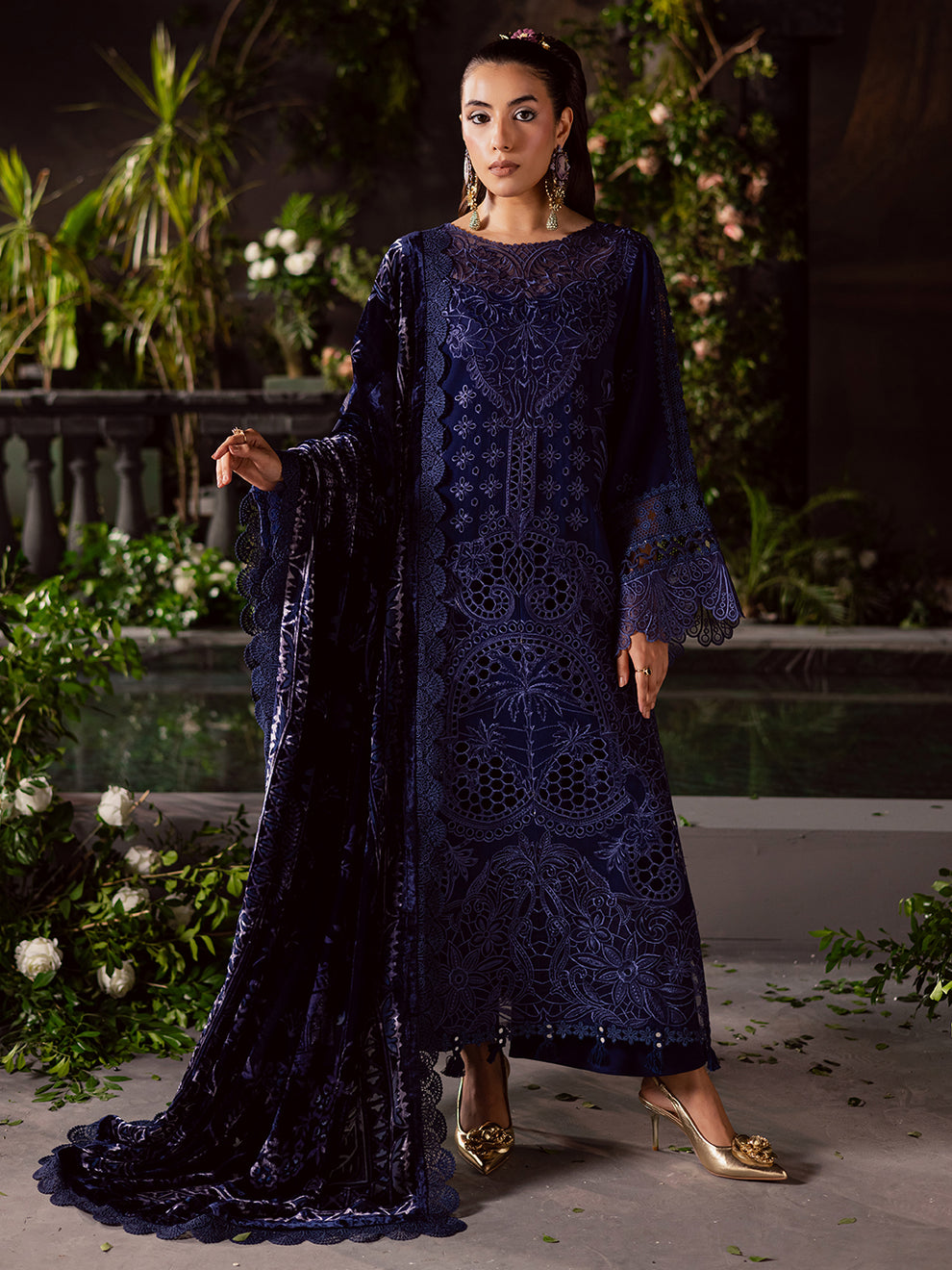 Mahnur | Amelia Luxury Winter 25 | CK-005 Kotrai - Official Mahnur - Agha Fabrics UK
