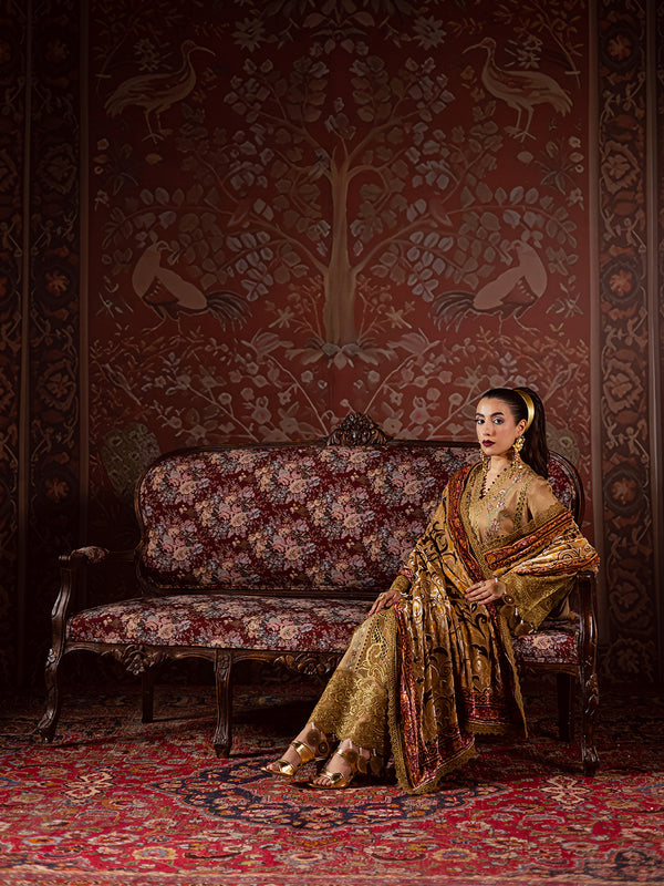 Mahnur | Amelia Luxury Winter 25 | CK-006 Kotrai - Official Mahnur - Agha Fabrics UK