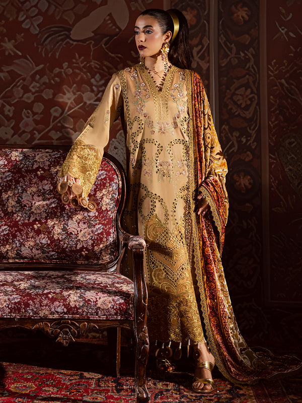 Mahnur | Amelia Luxury Winter 25 | CK-006 Kotrai - Official Mahnur - Agha Fabrics UK