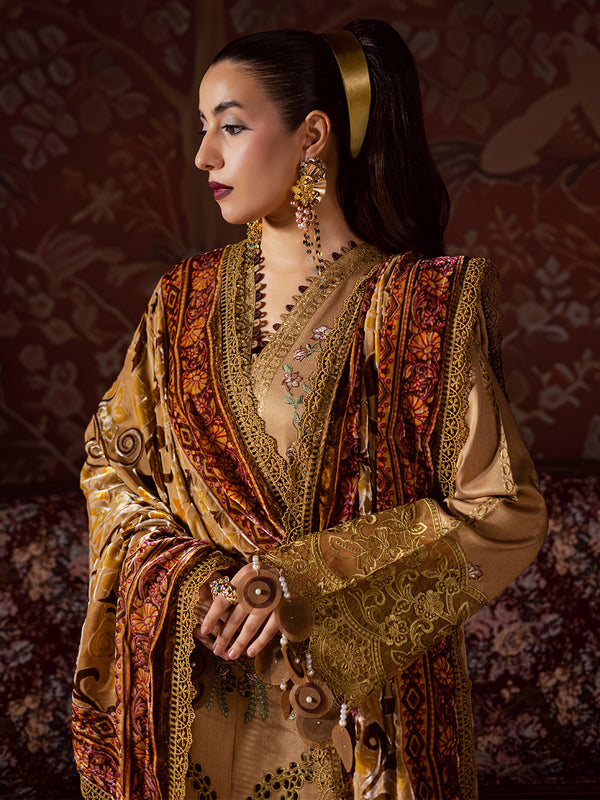 Mahnur | Amelia Luxury Winter 25 | CK-006 Kotrai - Official Mahnur - Agha Fabrics UK