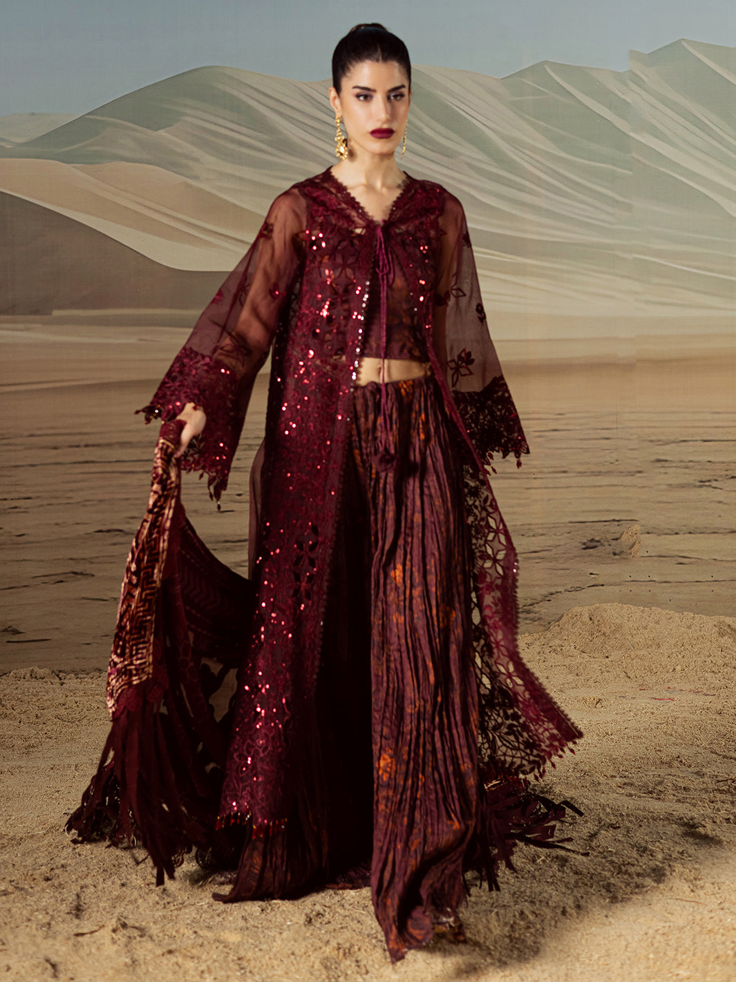 Mahnur | Amelia Luxury Winter 25 | CK-007 Kotrai - Official Mahnur - Agha Fabrics UK