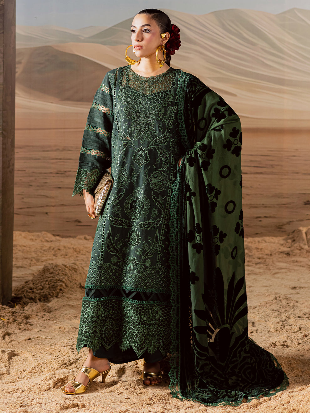 Mahnur | Amelia Luxury Winter 25 | CK-009 Kotrai - Official Mahnur - Agha Fabrics UK