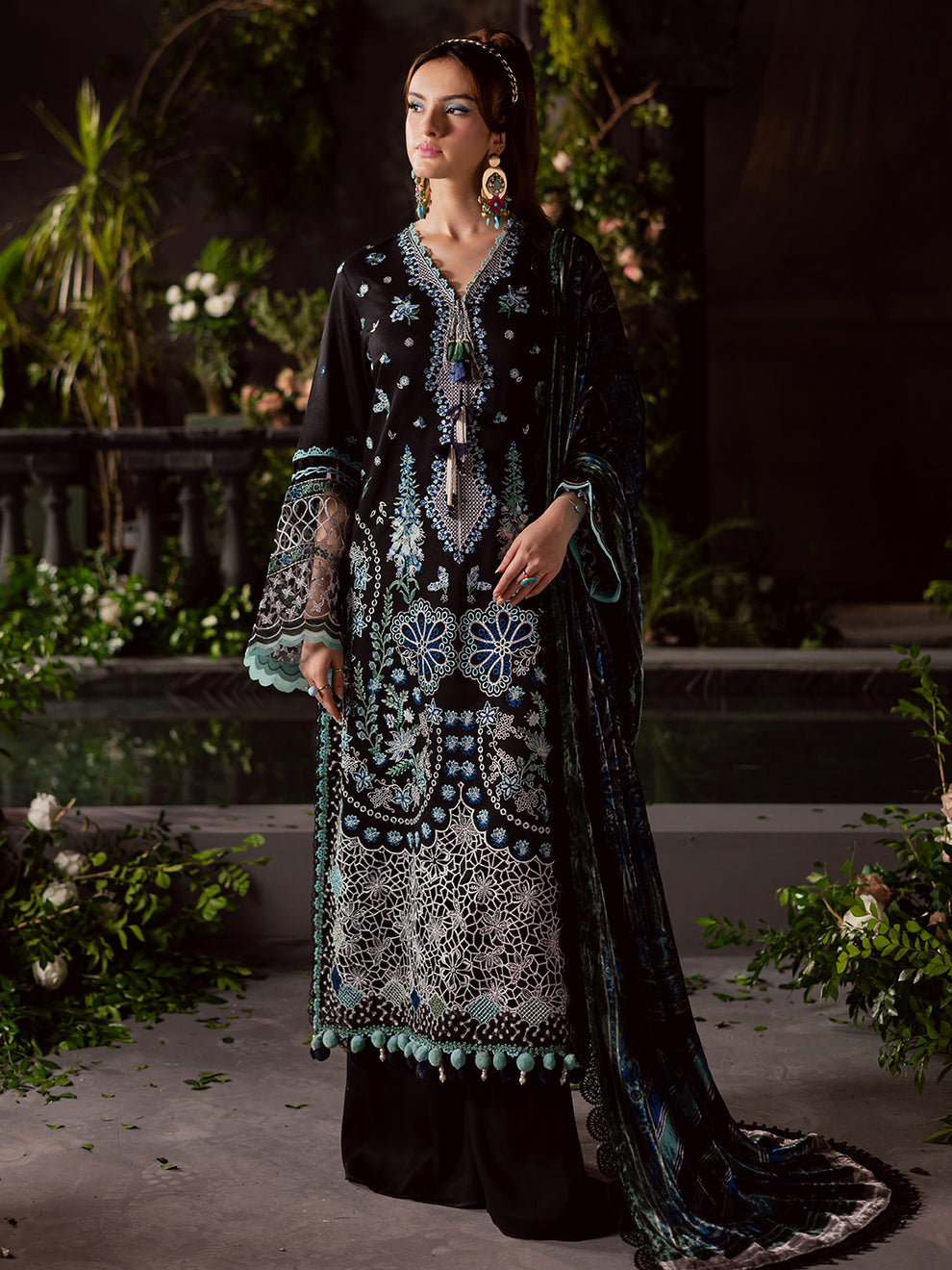 Mahnur | Amelia Luxury Winter 25 | CK-014 Kotrai - Official Mahnur - Agha Fabrics UK