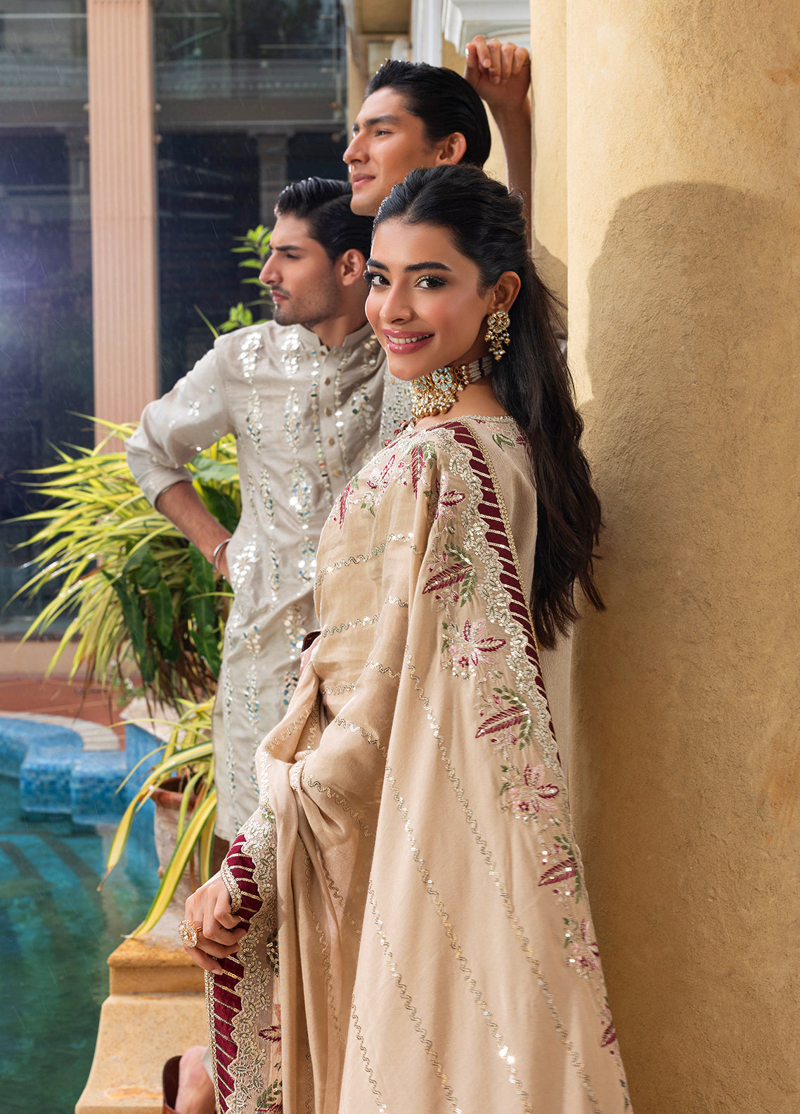 Sahane | Haye Dil Wedding Formals | CT 29005 Gold Love