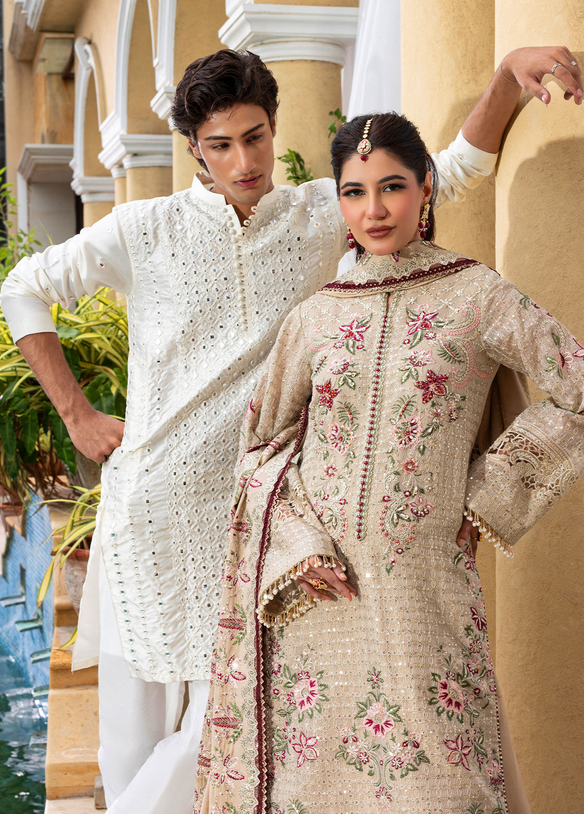 Sahane | Haye Dil Wedding Formals | CT 29004 Veil of Romance