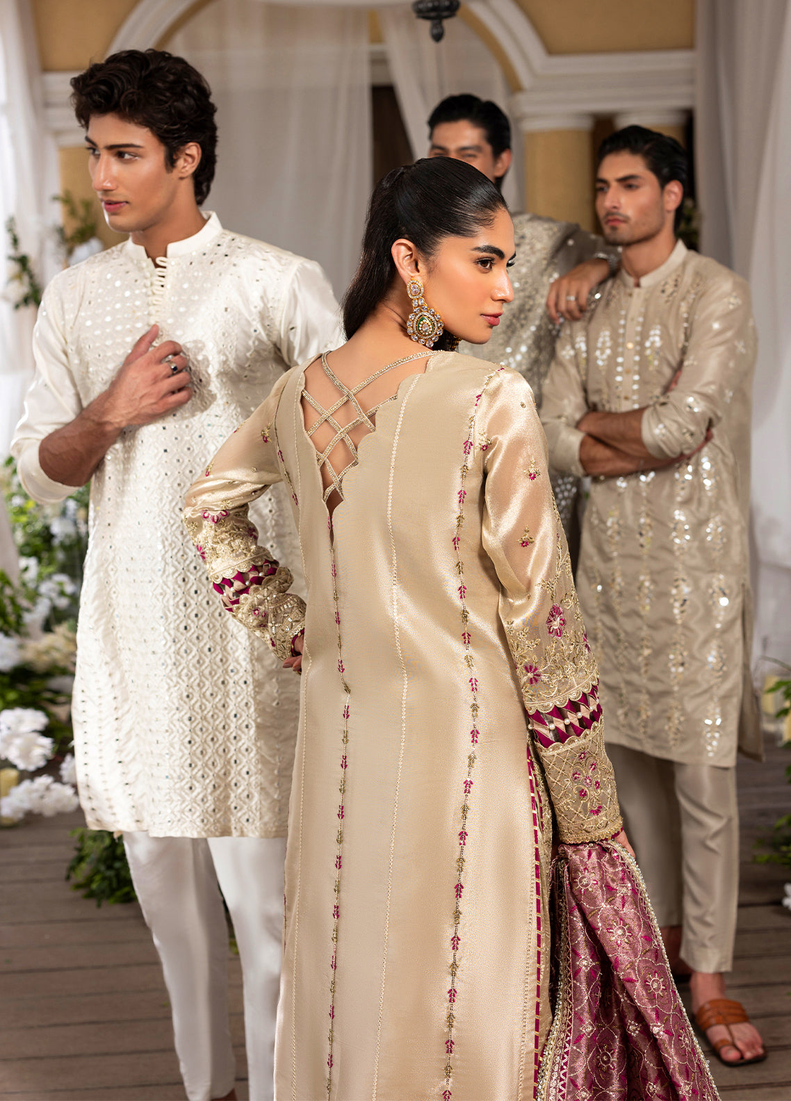 Sahane | Haye Dil Wedding Formals | CT 29005 Gold Love