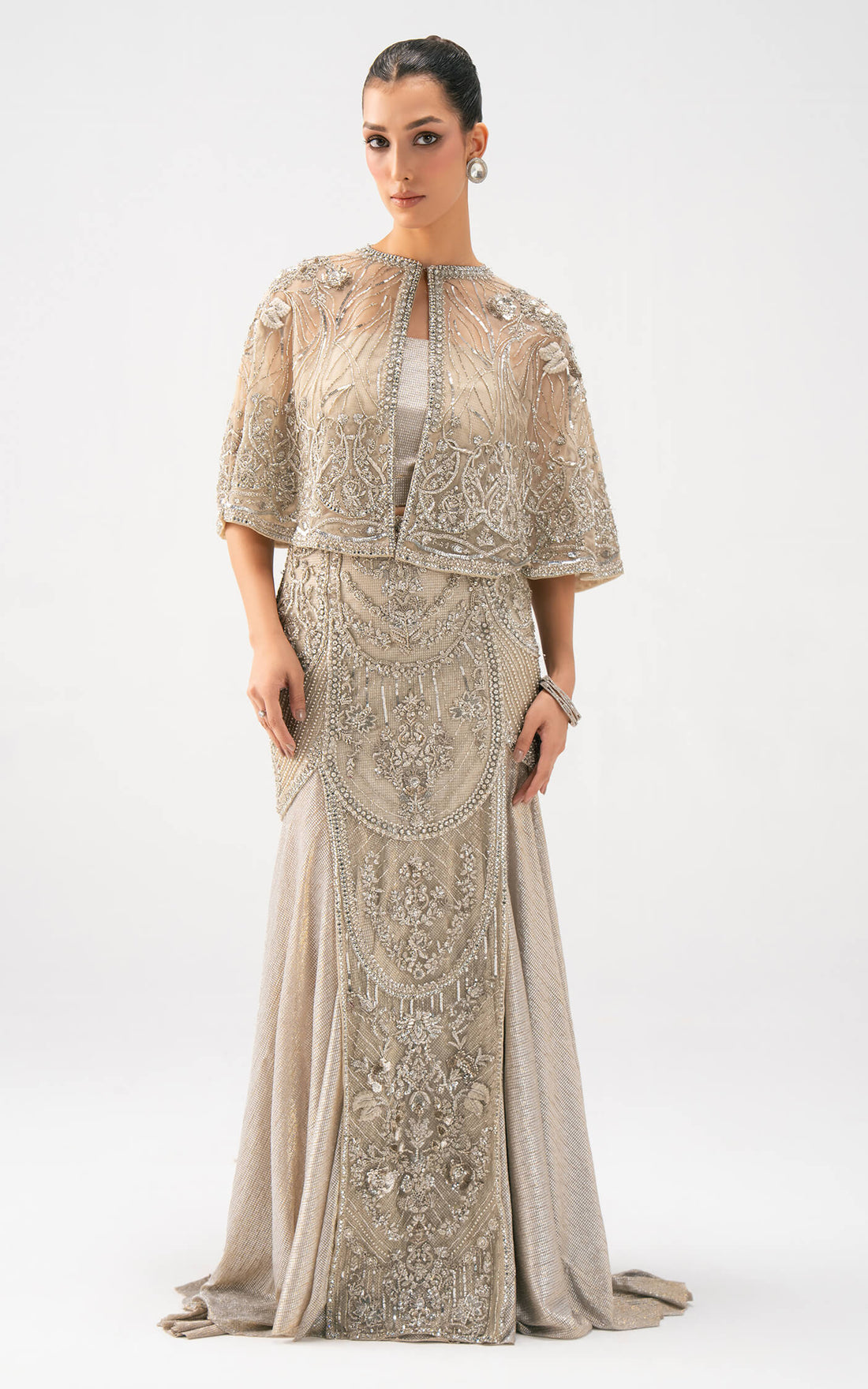 Asifa and Nabeel | Lyle Luxury Formals 25 | Celeste Embellished Gown - Official Asifa and Nabeel - Agha Fabrics UK