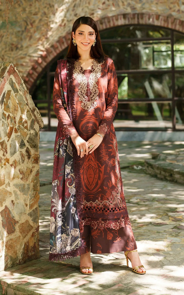 Asifa and Nabeel | Meraki Winter 25 | Crimson Chill - Official Asifa and Nabeel - Agha Fabrics UK