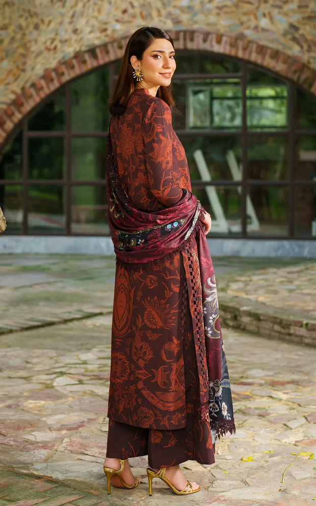 Asifa and Nabeel | Meraki Winter 25 | Crimson Chill - Official Asifa and Nabeel - Agha Fabrics UK