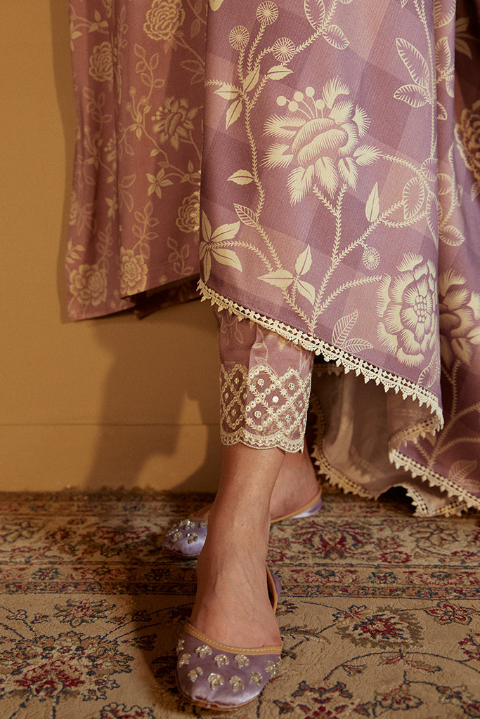 Cross Stitch | Winter Collection 24 | DUSKY PURPLE - Official Cross Stitch - Agha Fabrics UK