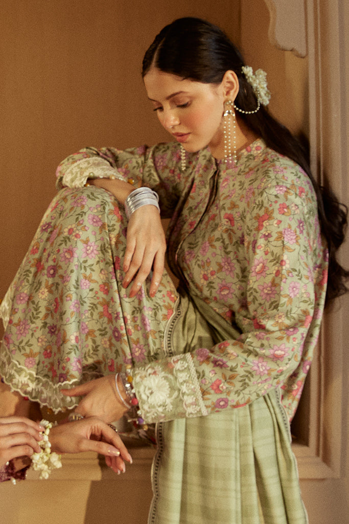 Cross Stitch | Winter Collection 24 | SAGE BLOOM - Official Cross Stitch - Agha Fabrics UK