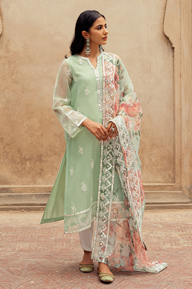 Cross Stitch | Eid Collection | ETHEREAL MINT - Official Cross Stitch - Agha Fabrics UK