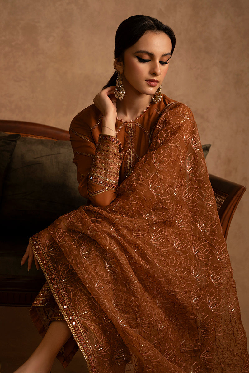 Cross Stitch | Eid Collection | AMBER GOLD - Official Cross Stitch - Agha Fabrics UK