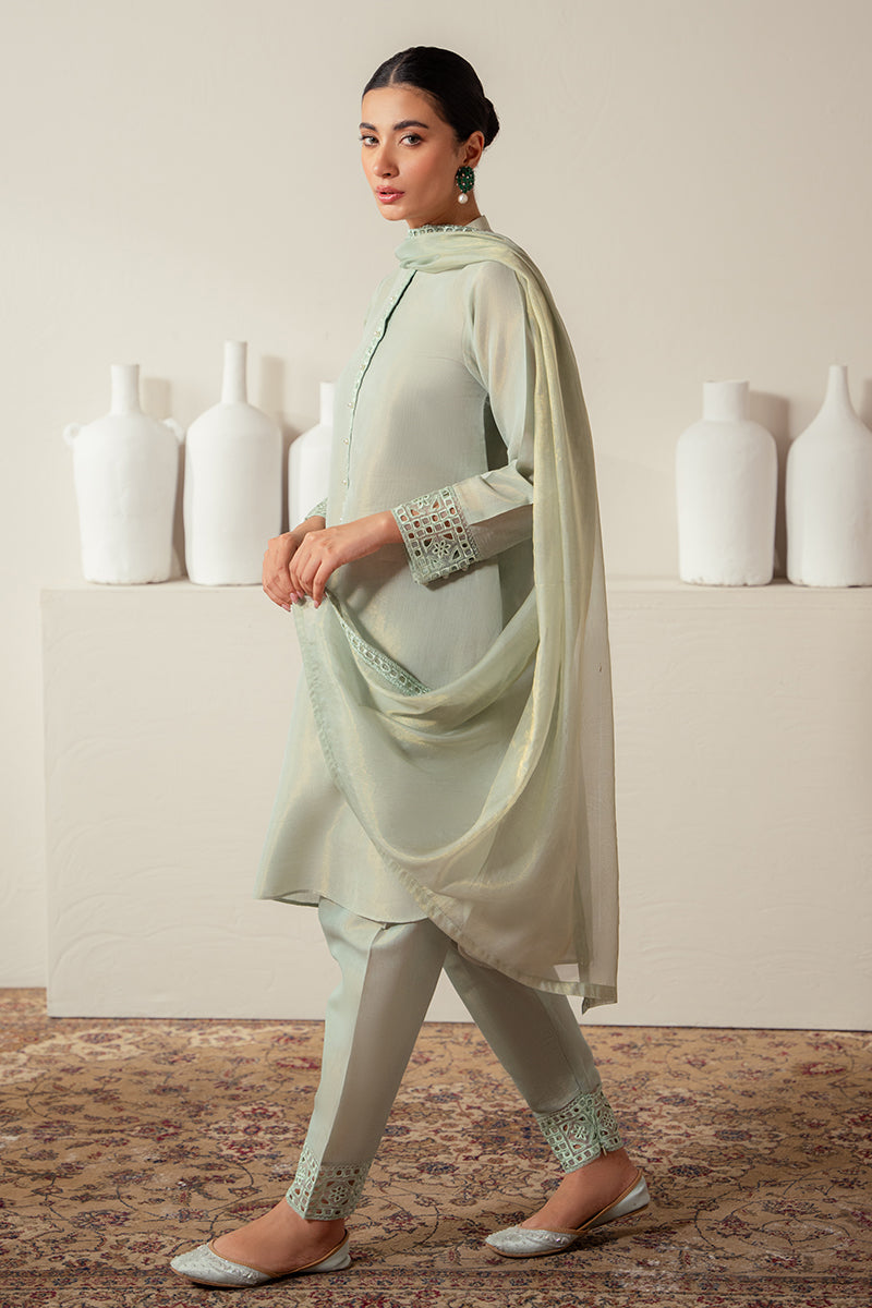 Cross Stitch | Eid Collection | GREEN MIST - Official Cross Stitch - Agha Fabrics UK