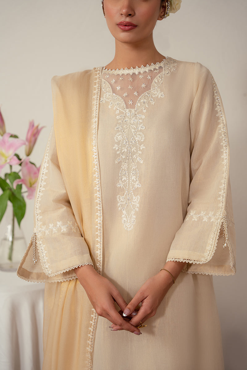 Cross Stitch | Eid Collection | PEARLED IVORY - Official Cross Stitch - Agha Fabrics UK