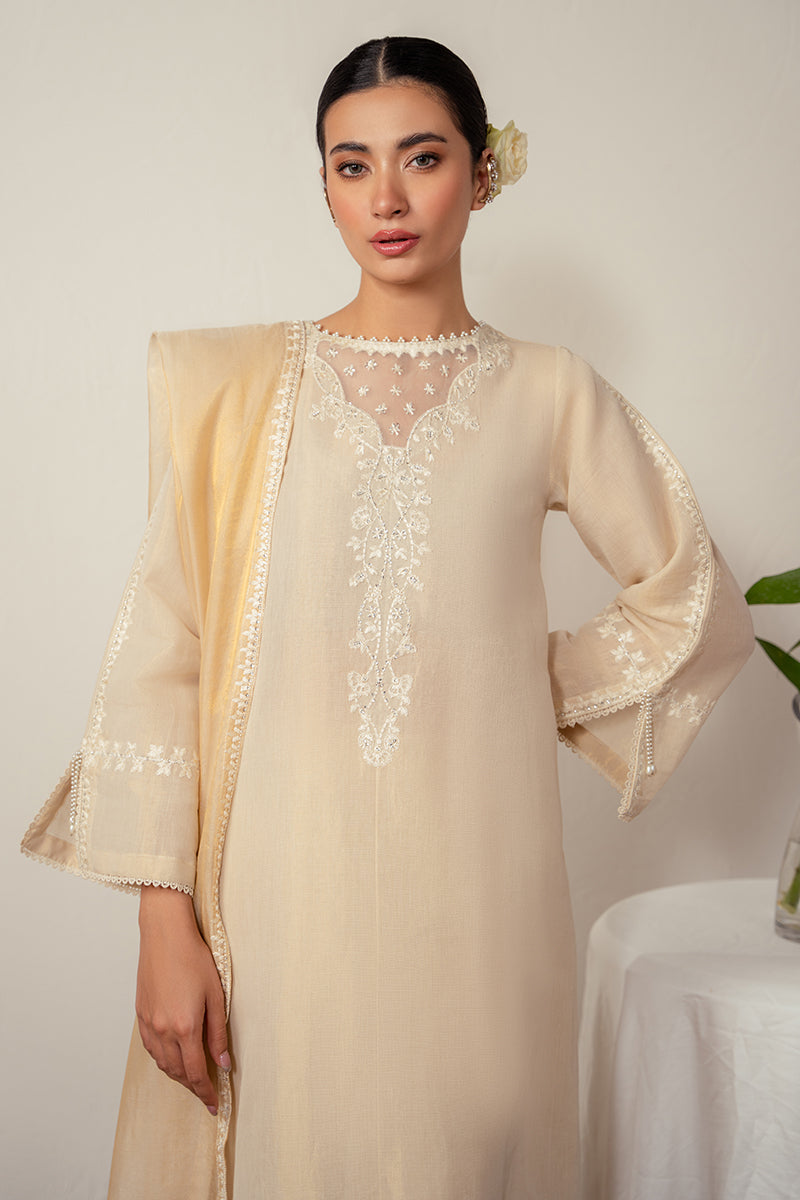 Cross Stitch | Eid Collection | PEARLED IVORY - Official Cross Stitch - Agha Fabrics UK