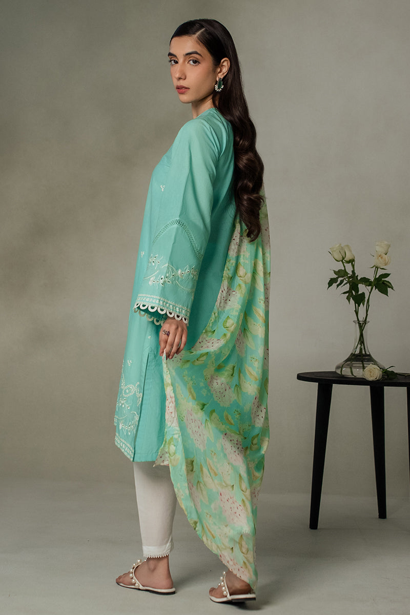 Cross Stitch | Eid Collection | SEA GREEN - Official Cross Stitch - Agha Fabrics UK