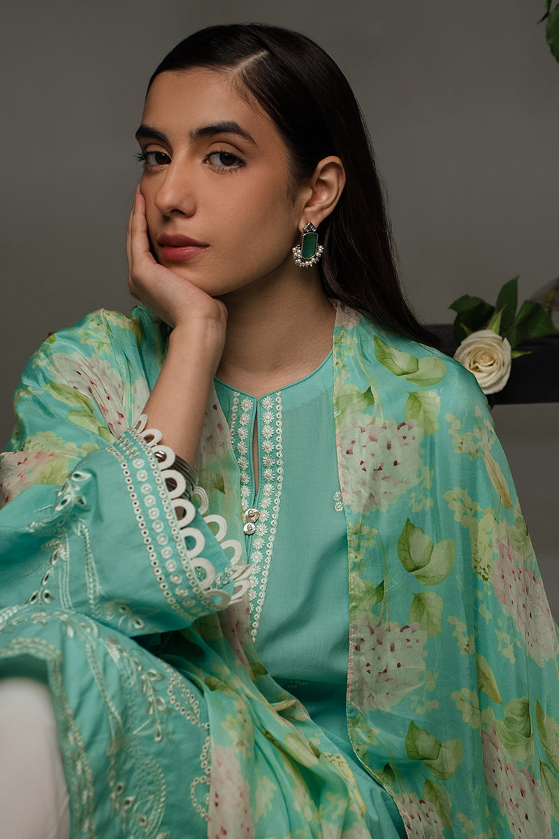 Cross Stitch | Eid Collection | SEA GREEN - Official Cross Stitch - Agha Fabrics UK