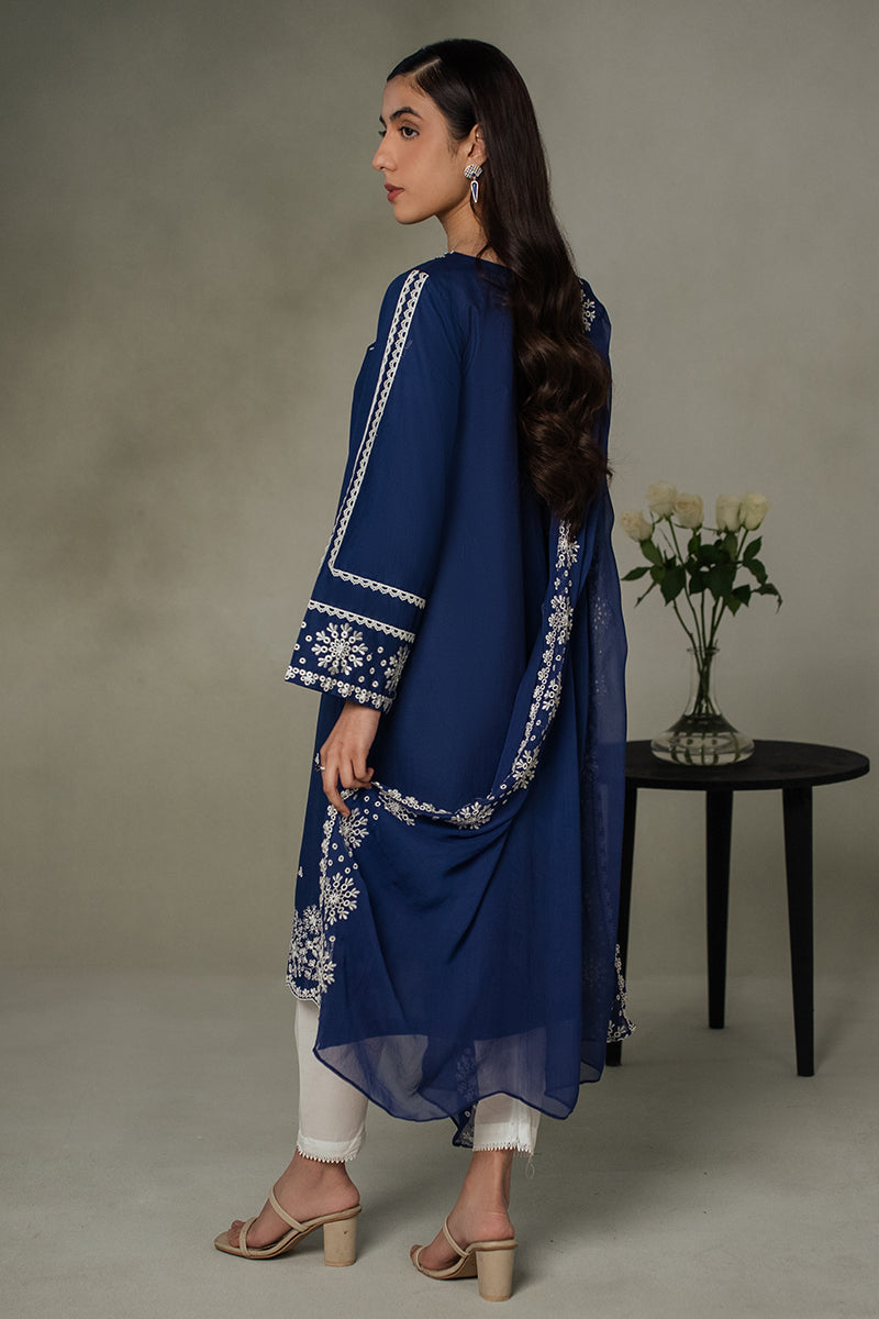 Cross Stitch | Eid Collection | MIDNIGHT BLUE - Official Cross Stitch - Agha Fabrics UK