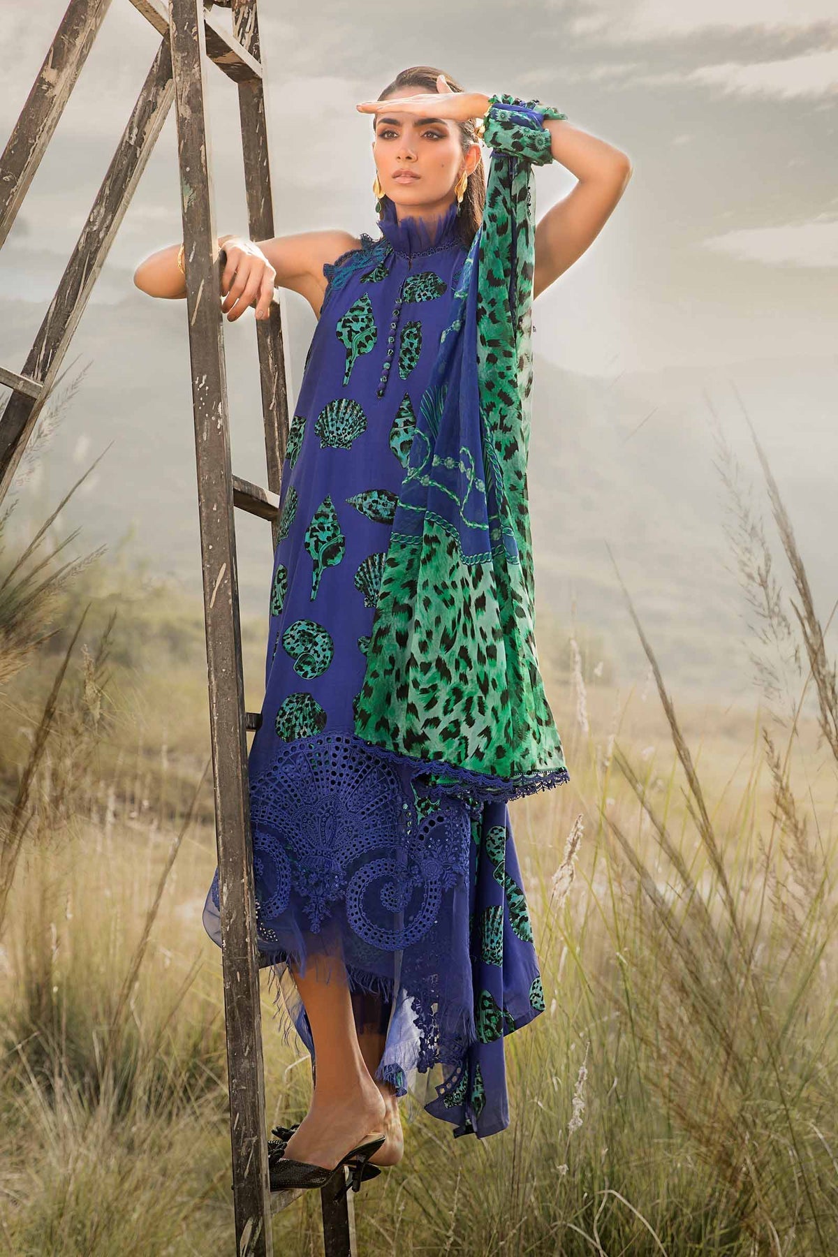 Maria B | M Prints Winter 24 | MPT-2410-A - Official Maria B - Agha Fabrics UK