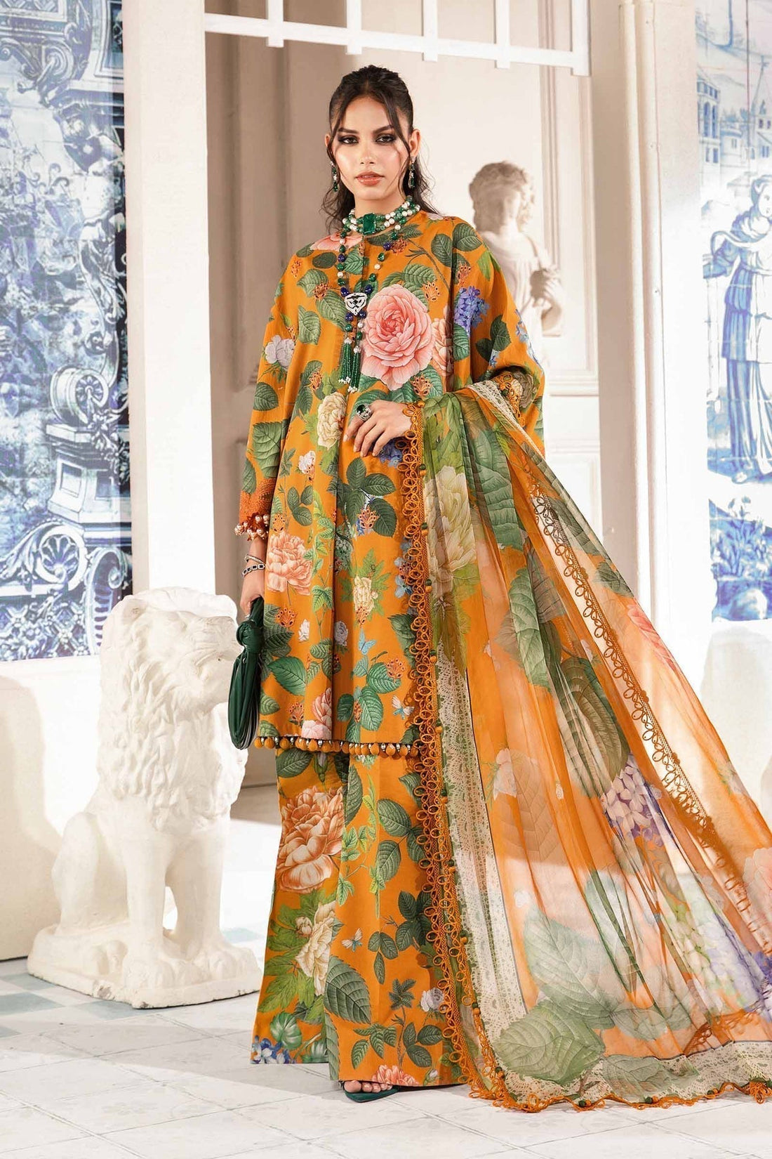 Maria.B | M Print Eid Edit | MPT-2210-B -  Maria B Luxury -  Agha Fabrics