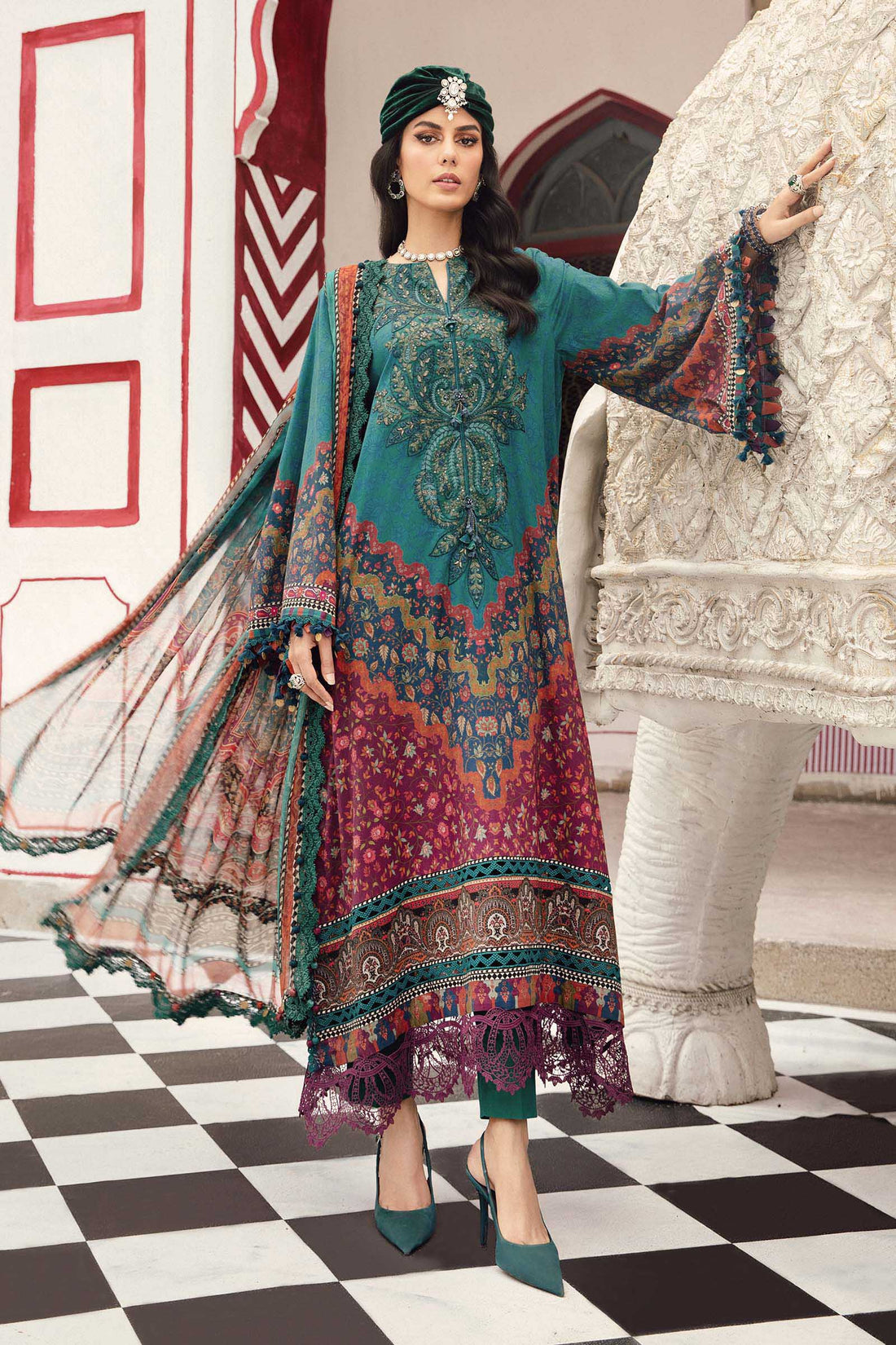Maria B | M Prints Winter 25 | MPT-2710-B - Official Maria B - Agha Fabrics UK