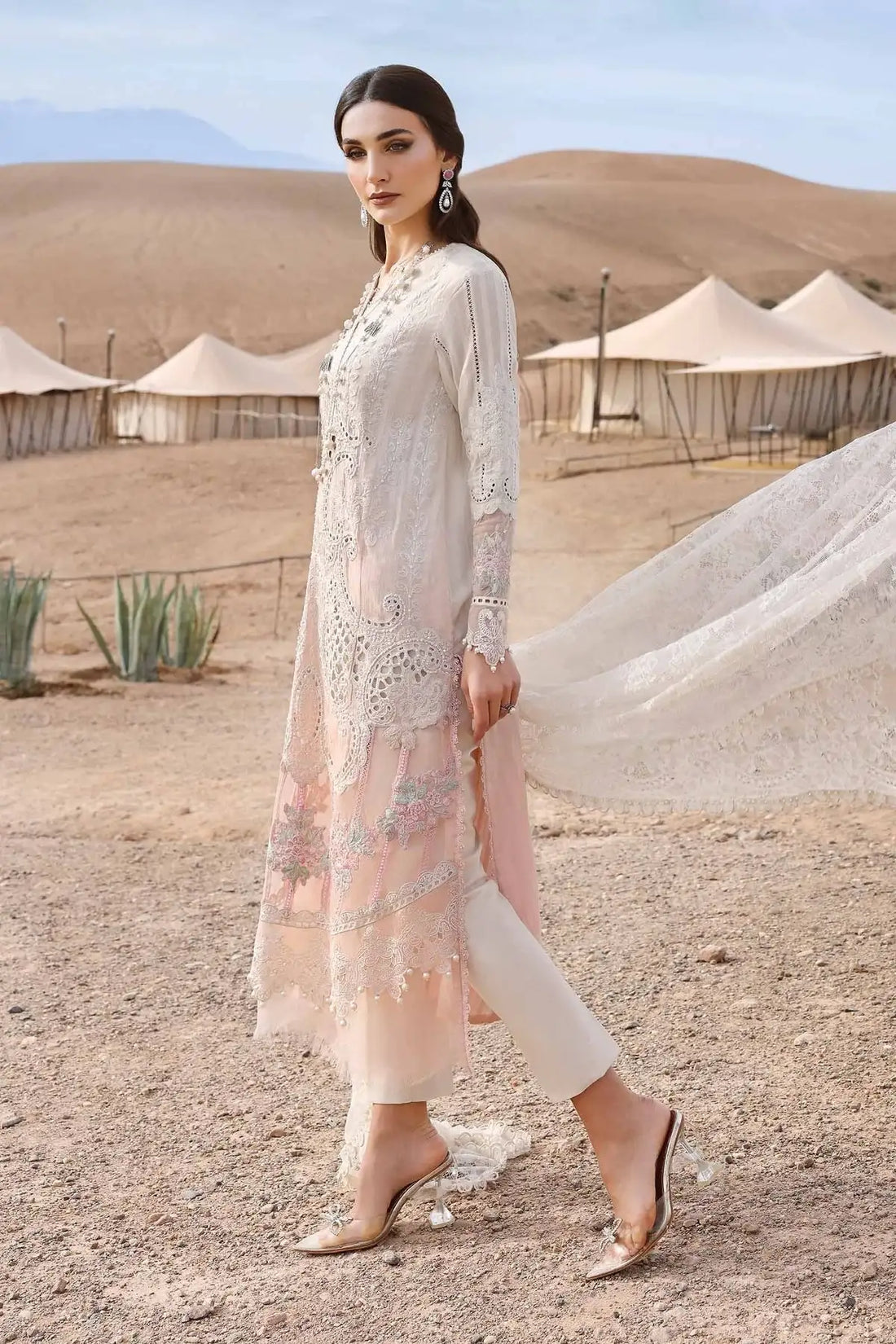 Maria B | Luxury Lawn 25 | D-2515-A - Official Maria B - Agha Fabrics UK