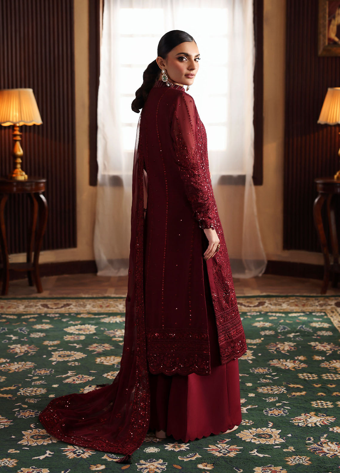 Gulaal | I Evayna Embroidered Chiffon | Vezeen - Official Gulaal - Agha Fabrics UK