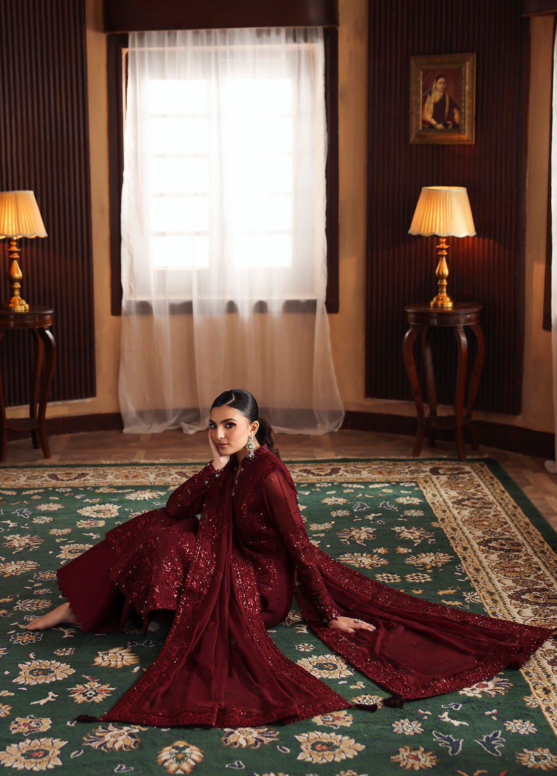 Gulaal | I Evayna Embroidered Chiffon | Vezeen - Official Gulaal - Agha Fabrics UK