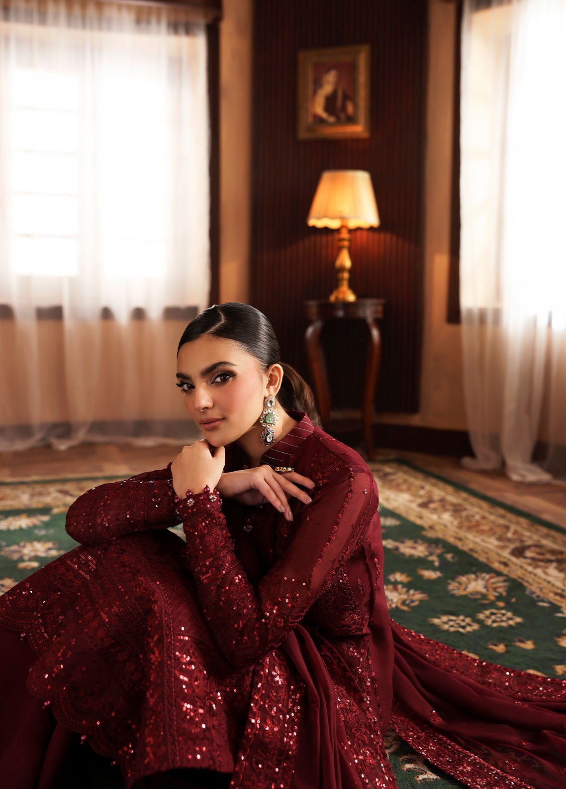 Gulaal | I Evayna Embroidered Chiffon | Vezeen - Official Gulaal - Agha Fabrics UK