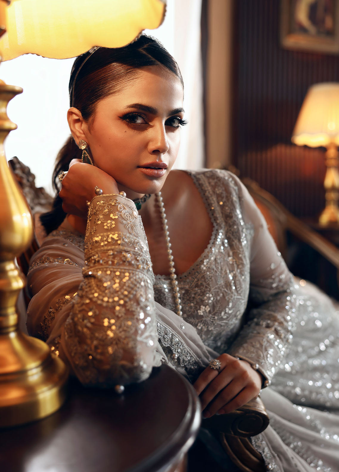 Gulaal | I Evayna Embroidered Chiffon | Sheyza - Official Gulaal - Agha Fabrics UK