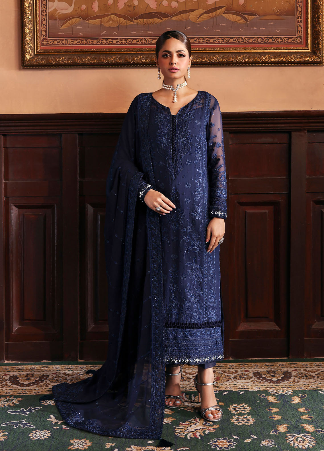 Gulaal | I Evayna Embroidered Chiffon | Leesha - Official Gulaal - Agha Fabrics UK