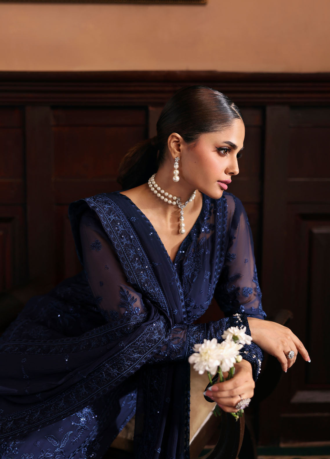 Gulaal | I Evayna Embroidered Chiffon | Leesha - Official Gulaal - Agha Fabrics UK