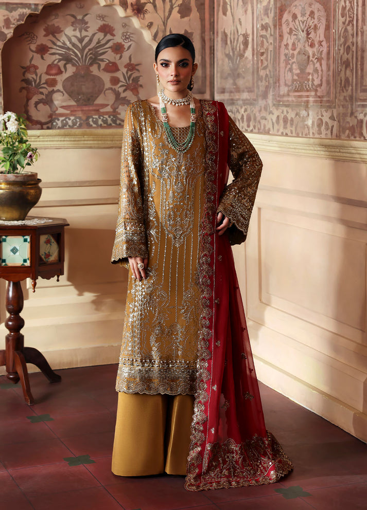 Gulaal | I Evayna Embroidered Chiffon | Dinara - Official Gulaal - Agha Fabrics UK