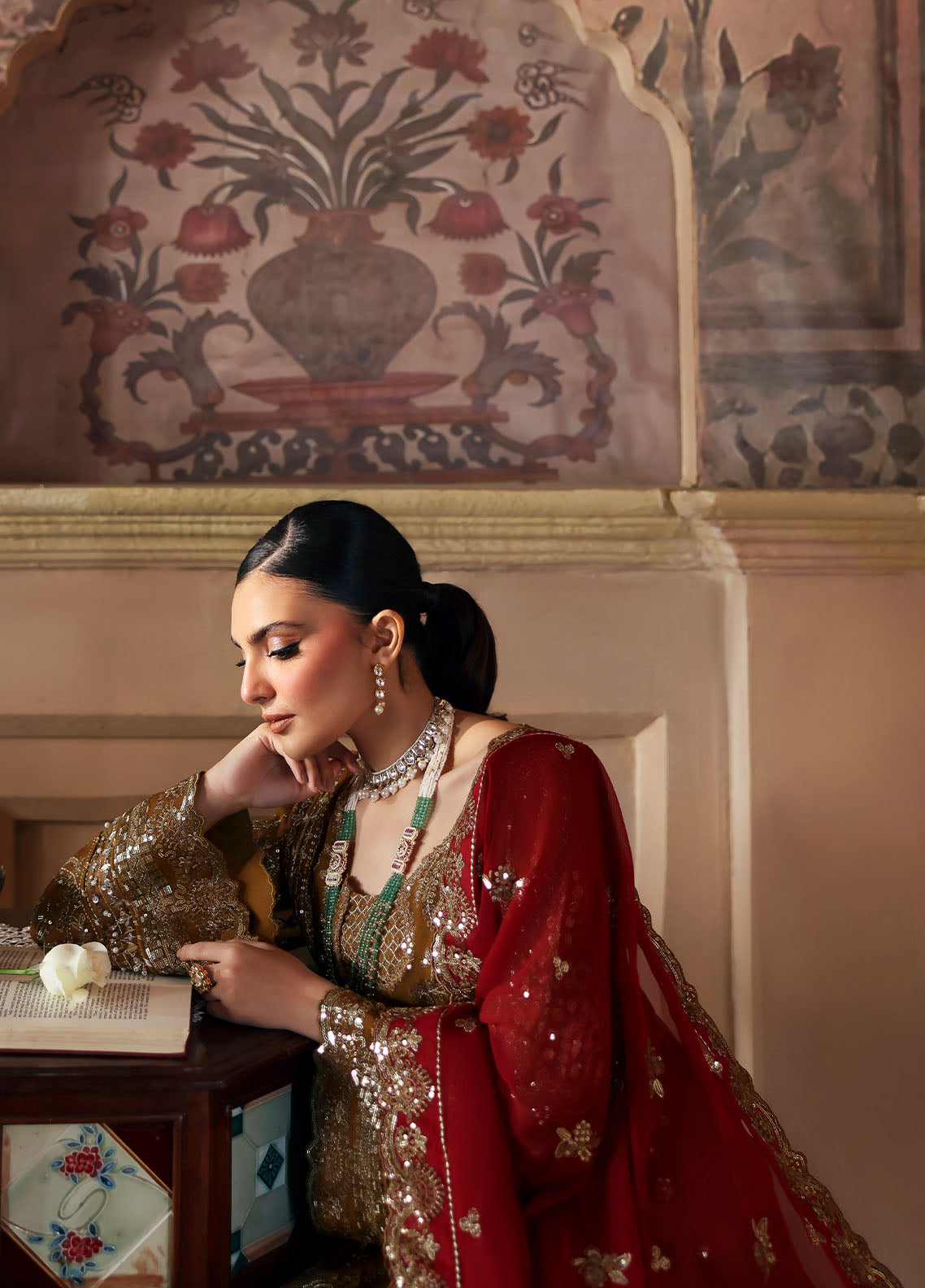 Gulaal | I Evayna Embroidered Chiffon | Dinara - Official Gulaal - Agha Fabrics UK