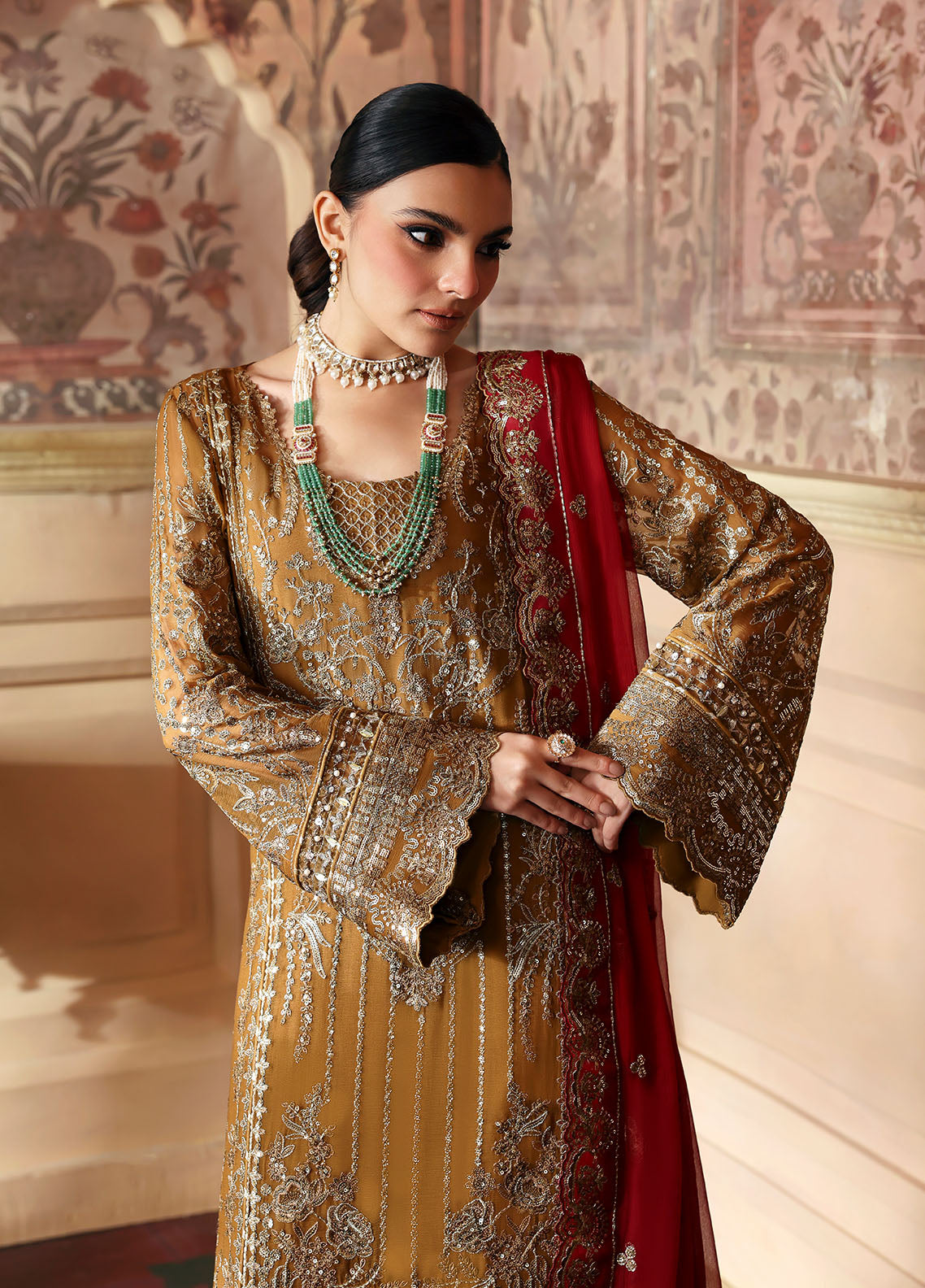 Gulaal | I Evayna Embroidered Chiffon | Dinara - Official Gulaal - Agha Fabrics UK