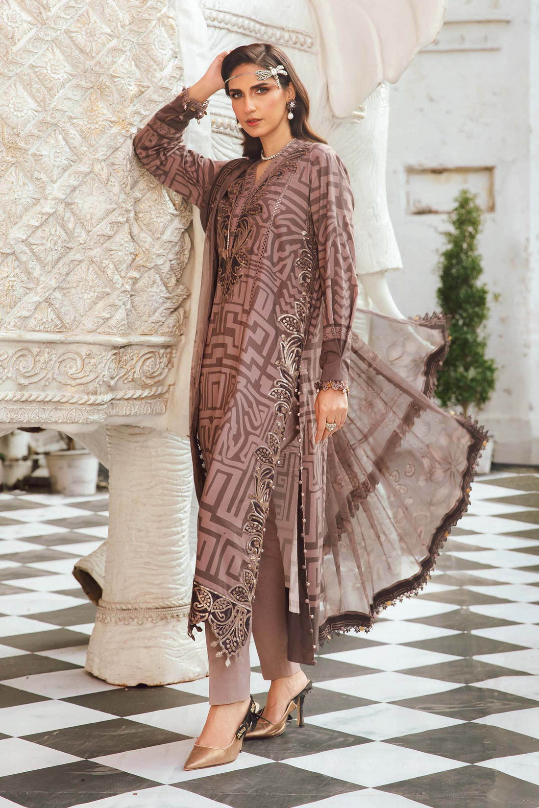Maria B | M Prints Winter 25 | MPT-2703-B - Official Maria B - Agha Fabrics UK