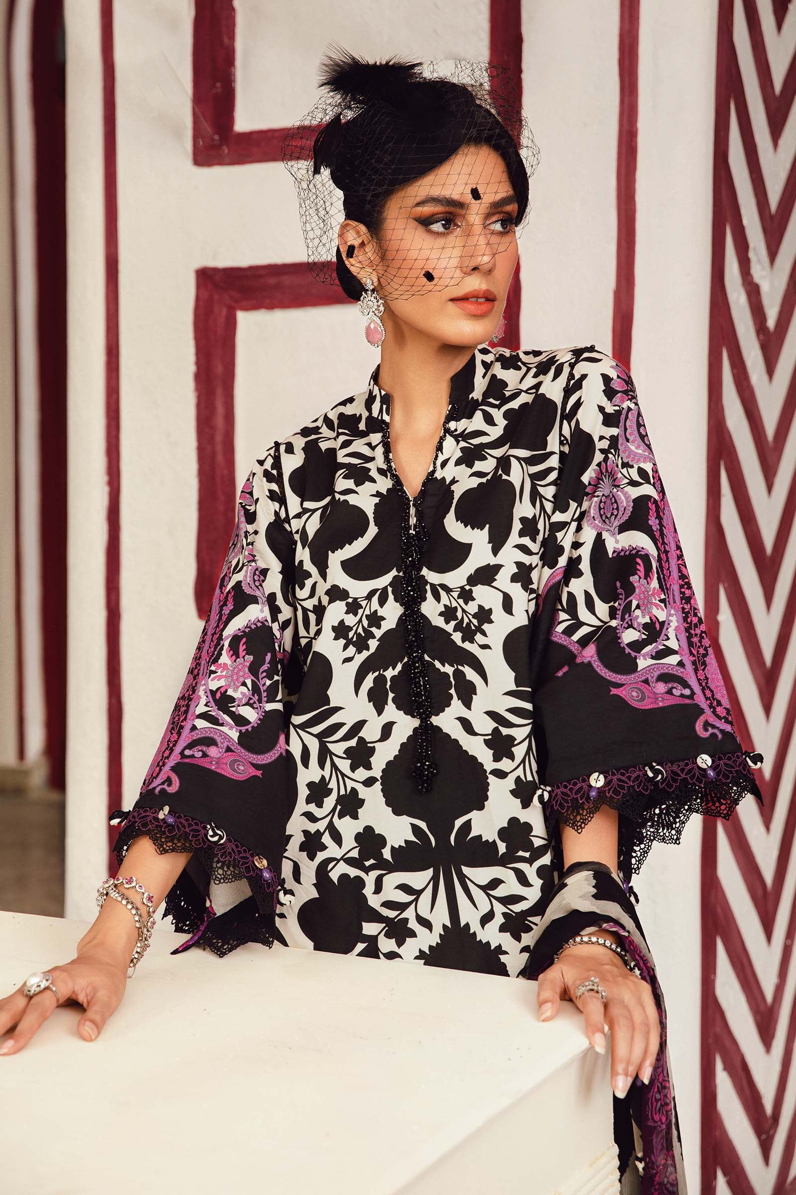 Maria B | M Prints Winter 25 | MPT-2704-B - Official Maria B - Agha Fabrics UK