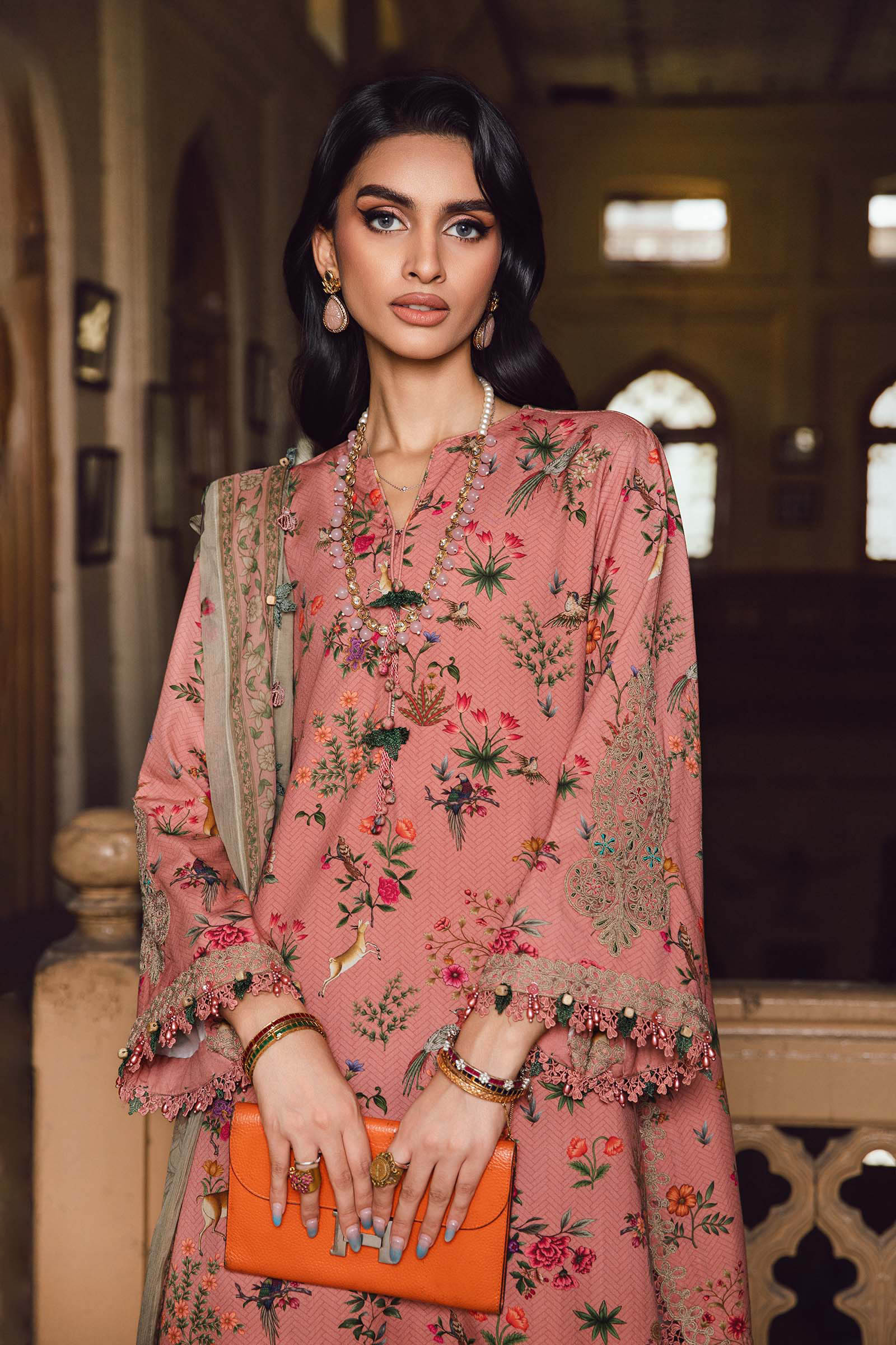 Maria B | M Prints Winter 25 | MPT-2707-A - Official Agha Fabrics - Agha Fabrics UK